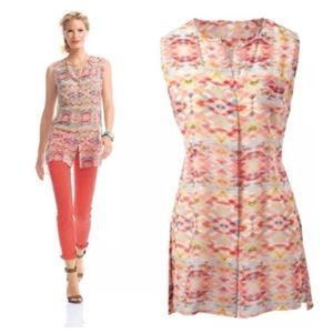 SALE!! CAbi Avery Sleeveless Button Down Tunic Sm